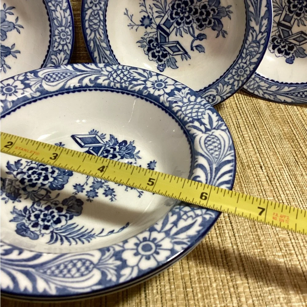Vintage Wood’s Ware Wincanton Blue Wood’s & Sons Floral Bowl Set